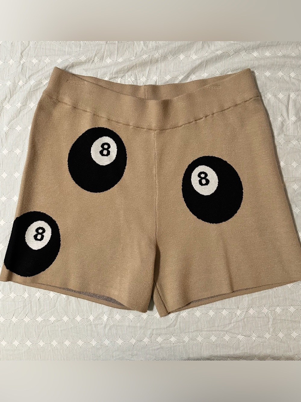 Dressed in LALA 8-Ball Knit Shorts NWT
